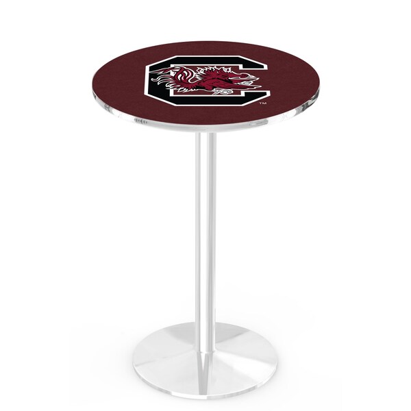 42" Chrome South Carolina Pub Table